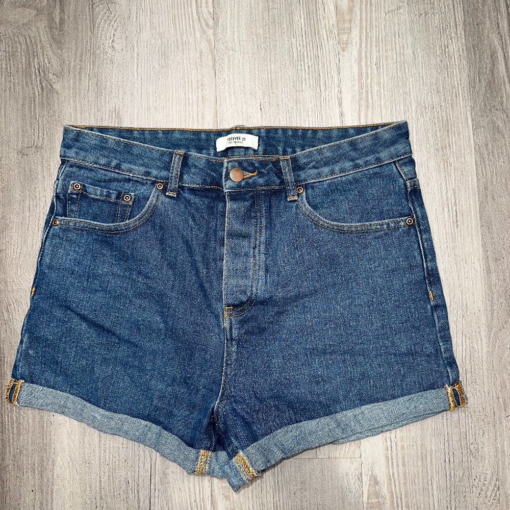 Dark Denim Shorts